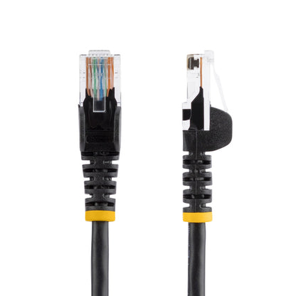 25FT BLACK CAT5E CABLE SNAGLESS ETHERNET CABLE GIGABIT LAN RJ45