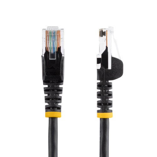 10FT BLACK CAT5E CABLE SNAGLESS ETHERNET CABLE GIGABIT LAN RJ45