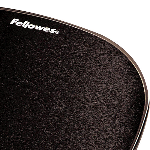 FELLOWES CRYSTALS GEL MOUSEPAD WRIST SUP BLACK 1INX 7.9INX 9.3IN D