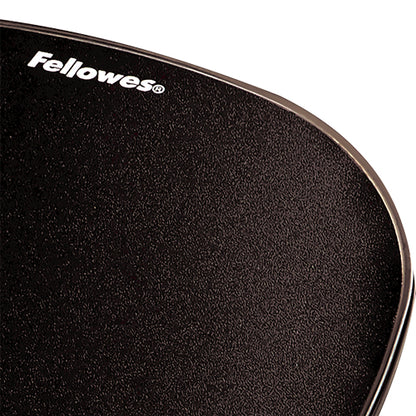 FELLOWES CRYSTALS GEL MOUSEPAD WRIST SUP BLACK 1INX 7.9INX 9.3IN D