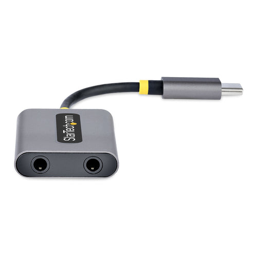 USB-C HEADPHONE SPLITTER - USB C TO DUAL 3.5MM AUDIO ADAPTER