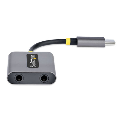 USB-C HEADPHONE SPLITTER - USB C TO DUAL 3.5MM AUDIO ADAPTER