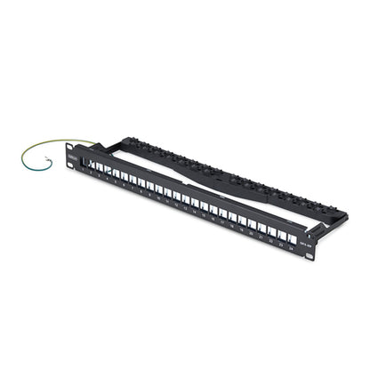 1U BLANK KEYSTONE PATCH PANEL 24 PORT/STP/CABLE MANAGEMENT BAR (C6PANELSTP241U)