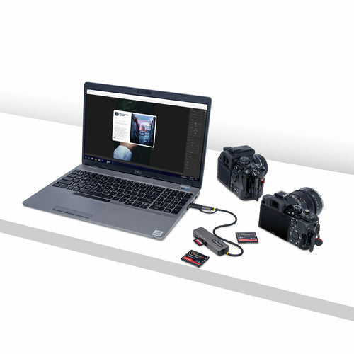 USB MULTI-MEDIA CARD READER - SD/MICROSD/COMPACTFLASH USB ADAPTER
