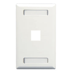 FACEPLATE- ID- 1-GANG- 1-PORT- WHITE