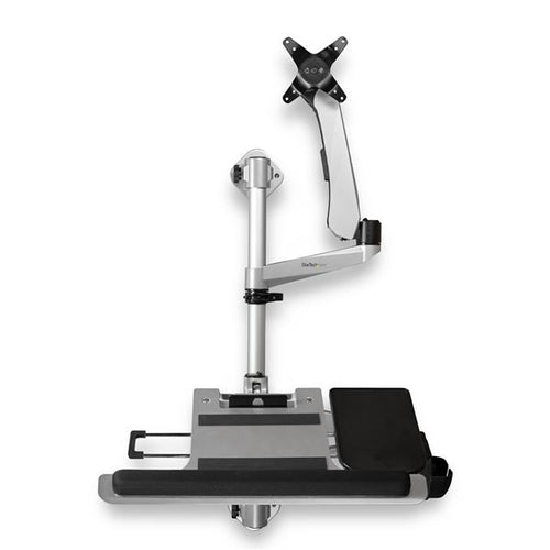 WALL MOUNT WORKSTATION STANDING DESK ARTICULATING MONITOR ARM