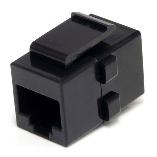 CAT6 RJ45 KEYSTONE JACK BLACK NETWORK COUPLER F/F