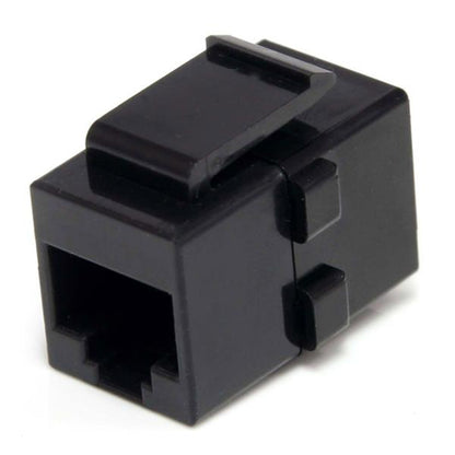 CAT6 RJ45 KEYSTONE JACK BLACK NETWORK COUPLER F/F