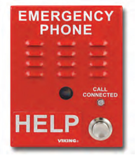 IP Emergency Phone wHD Vid Surface Mount