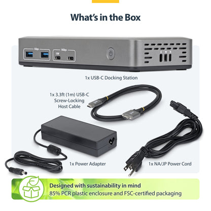 USB-C DOCKING STATION - TRIPLE-MONITOR DP/HDMI 4K60