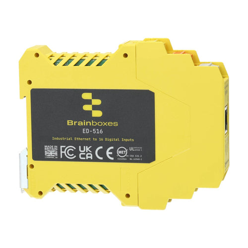 ETHERNET TO 16 DIGITAL INPUTS TEMP RANGE - 22 DEG F TO+176 DEG F (ED-516)