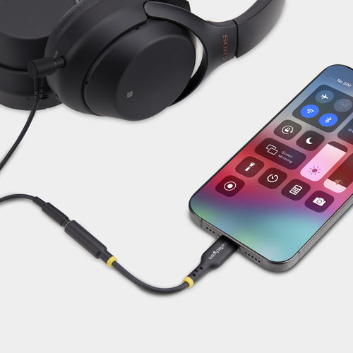USB-C AUDIO ADAPTER TO 3.5MM TRRS HEADPHONE JACK - TYPE-C DONGLE