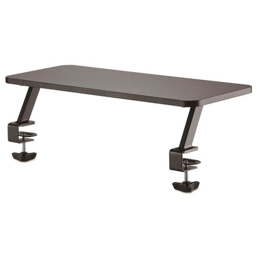 CLAMP ON MONITOR RISER SHELF ELEVATED COMPUTER MONITOR PLATFORM