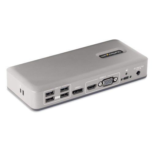 DUAL-MONITOR USB-C LAPTOP DOCK DP AND HDMI/VGA 7XUSB PD 3.0