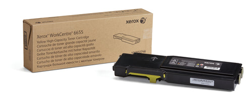 YELLOW HIGH CAPACITY TONER CARTRIDGE WORKCENTRE 6655 7500PAGES (106R02746)