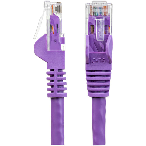 25FT PURPLE CAT6 ETHERNET CABLE SNAGLESS RJ45 UTP PATCH CABLE CORD (N6PATCH25PL)