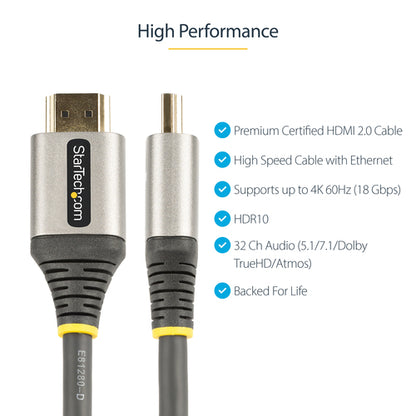 3FT HDMI 2.0 CABLE HDMI CABLE PREMIUM CERTIFIED HDMI VIDEO CORD