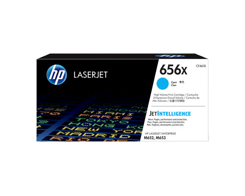 656X HIGH YIELD CYAN ORIGINAL TONER CARTRIDGE FOR LASERJET