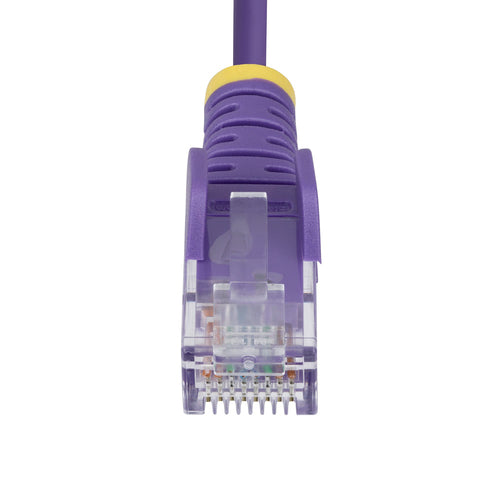 SLIM CAT6 CABLE PURPLE LSZH SLIM SNAGLESS RJ45 UTP PATCH CABLE