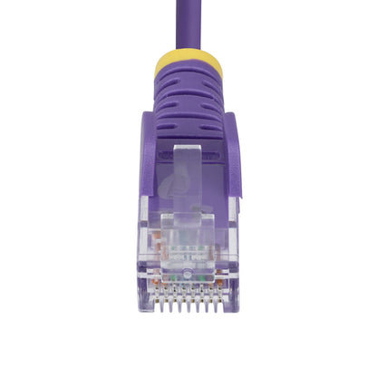SLIM CAT6 CABLE PURPLE LSZH SLIM SNAGLESS RJ45 UTP PATCH CABLE