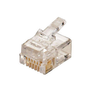 6x6 Flat/Stranded Modular Plug 100 Pack