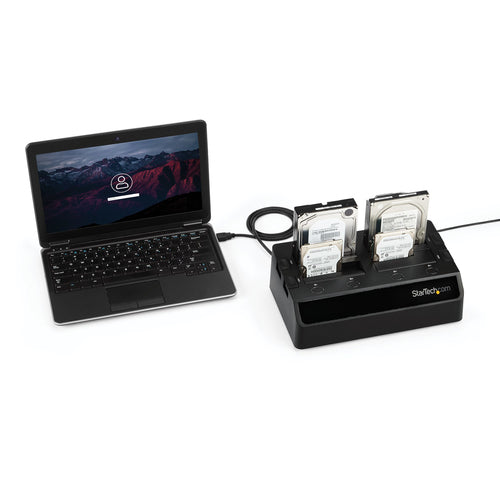 4BAY HARD DRIVE DOCKING STATION 2.5 3.5 SATA HDD SSD USB 3.0 DOCK