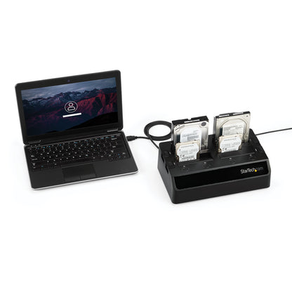 4BAY HARD DRIVE DOCKING STATION 2.5 3.5 SATA HDD SSD USB 3.0 DOCK