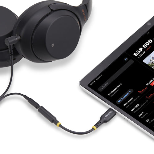 USB-C AUDIO ADAPTER TO 3.5MM TRRS HEADPHONE JACK - TYPE-C DONGLE