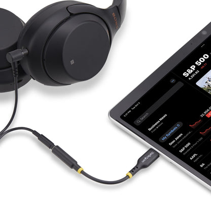USB-C AUDIO ADAPTER TO 3.5MM TRRS HEADPHONE JACK - TYPE-C DONGLE
