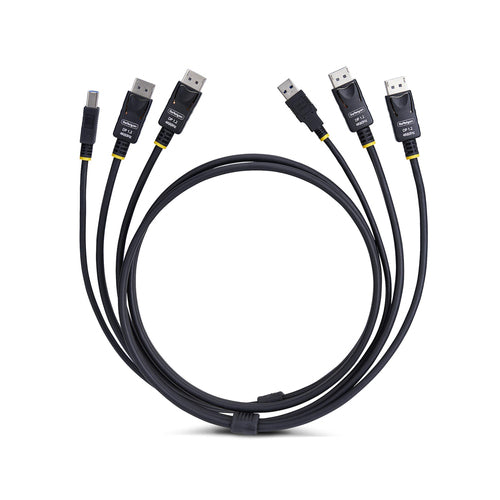 6FT DUAL-DP/USB KVM CABLE - FOR DUAL-MONITOR DISPLAYPORT KVM