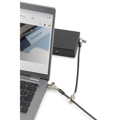 SLIM N17 2.0 KEYED DUAL HEAD LAPTOP LOCK FOR WEDGE-SHAPED SLOTS