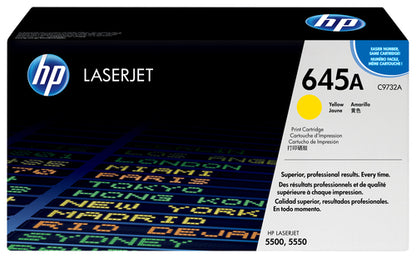 YELLOW TONER CARTRIDGE FOR COLOR LASERJET 5500 5550 12K YLD