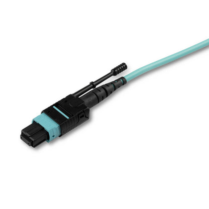 5M MTP TO LC BREAKOUT CABLE OM3 PLENUM MPO MULTIMODE FIBER CABLE
