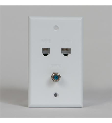 FACEPLATE, IDC, VOICE DATA, F-TYPE, IV