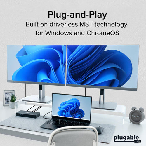 PLUGABLE USBC DUAL HDMI PD DOCK USB-C DUAL HDMI DOCKING STATION 65W