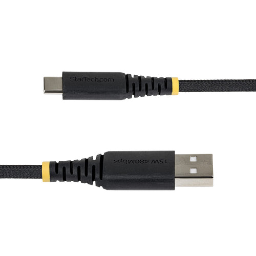 6IN USB-A TO USB-C CABLE BRAIDED USB 2.0 CHARGER CORD (USB2AC6INBR)