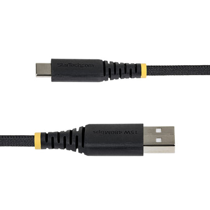 6IN USB-A TO USB-C CABLE BRAIDED USB 2.0 CHARGER CORD (USB2AC6INBR)