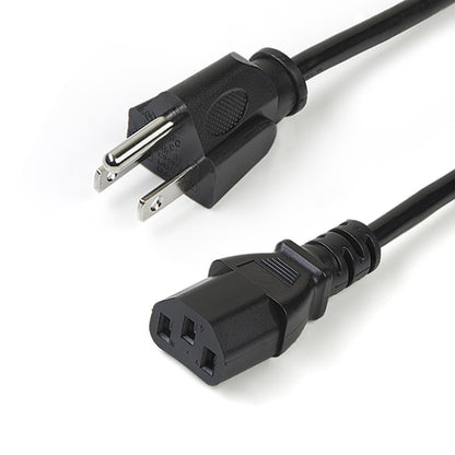 10FT COMPUTER POWER CORD NEMA 5-15P TO C13 AC POWER MONITOR CABLE