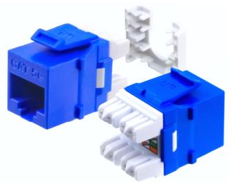 CAT5E JACK HD BLUE