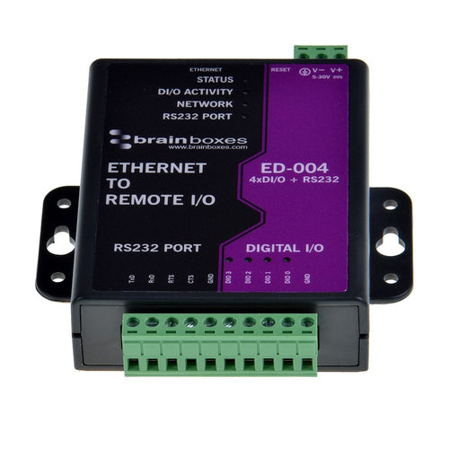 ETHERNET TO 4 DIO + ETHERNET TO 4 DIG IN OR OUT+1 RS232+1 ETHERNET