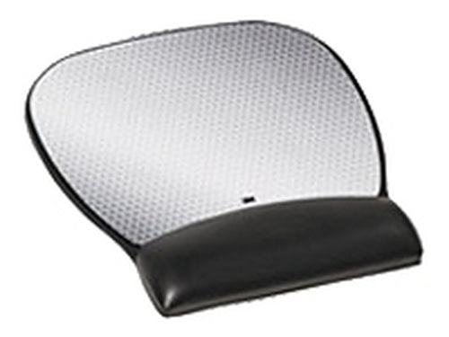 MOUSEPAD AND WRIST REST GEL BLK LARGE LEATHERETTE PRECISE MOUSE