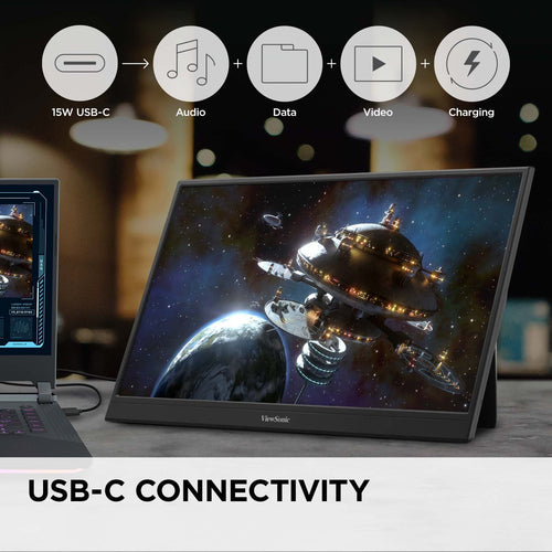 15.6IN PORTABLE 1080P IPS MONITOR WITH USB C AND MINI-HDMI