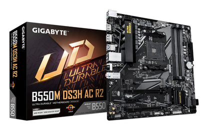 GIGABYTE B550M DS3H AC R2 5+3 AM4 WIFI5 DDR4 B550 MATX