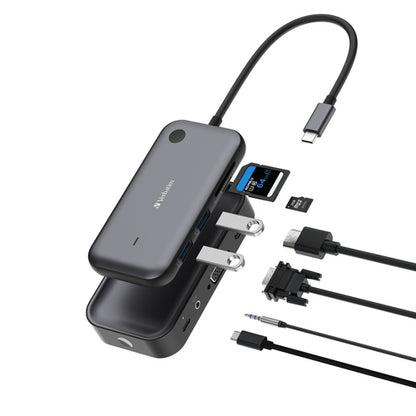 VERBATIM USB-C WIRELESS DISPLAY ADAPTER WITH USB HUB CARD READER