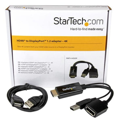 HDMI TO DISPLAYPORT ADAPTER 4K HDMI TO DP VIDEO CONVERTER DONGLE