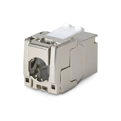 CAT8 STP KEYSTONE JACK 6-PACK 180-DEGREE/TOOLLESS/SHIELDED