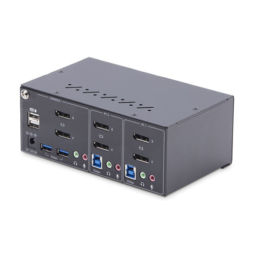 2-PORT KVM SWITCH 4K 60HZ DUAL-MONITOR DISPLAYPORT KVM