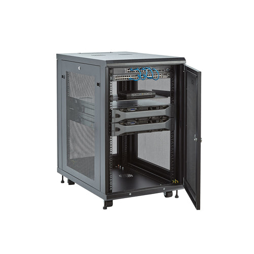 18U AV RACK CABINET ENCLOSURE NETWORK EQUIPMENT SERVER RACK