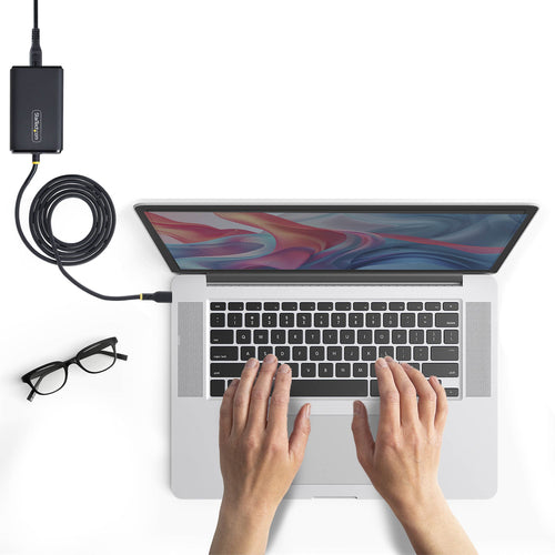65W USB-C LAPTOP CHARGER - 5FT USB-C TETHERED CABLE