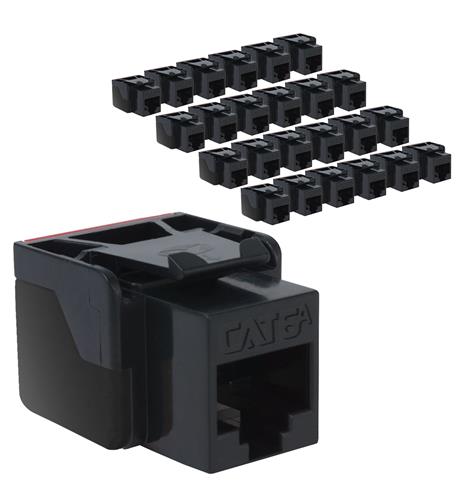MODULE, CAT6A, EZ, 25PK, BLACK